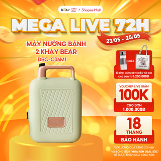 Máy Nướng Bánh Đa Năng Bear Nướng Bánh Sandwich, Crepe, Waffle Rán Trứng Xúc Xích DBC-C06M1