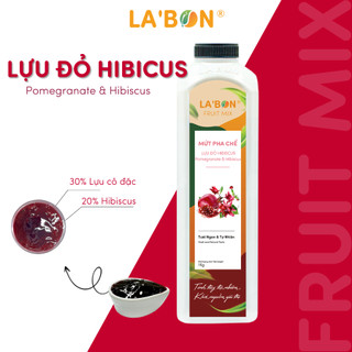 Mứt pha chế lựu đỏ hibiscus la'bon. hàng công ty có sẵn giao hàng ngay.