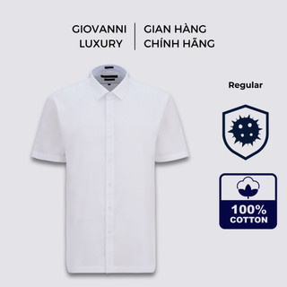 Áo Sơ Mi Cộc Tay Nam GIOVANNI SARTORIA Chất Liệu 100% Cotton Pima Cao Cấp SSS01-004