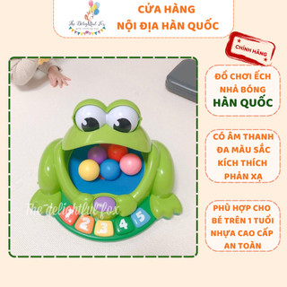(HÀNG ORDER) Ếch Nhả Bóng Hàn Quốc Phát Nhạc Tăng Phản Xạ Cho Bé