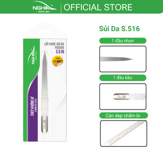 Sủi Da 2 Đầu Thép Không Gỉ KỀM NGHĨA S.516 Loại Nhỏ