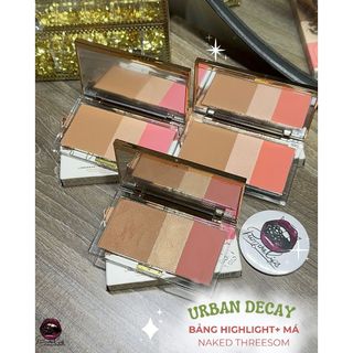 Bảng highlight- phấn má- bronzer Urban Decay - Naked Three Some fullbox 3 tông màu