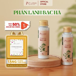 Phấn lạnh bạc hà bột khử mùi cơ thể Pơ Lang lọ 30gam (Khử mùi 24 giờ, không vàng áo)