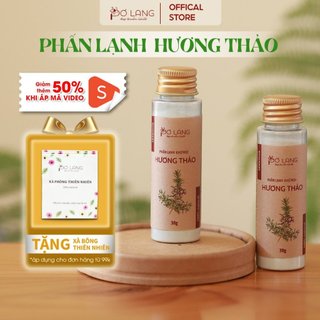 Phấn lạnh hương thảo bột khử mùi cơ thể Pơ Lang lọ 30gam (Khử mùi 24 giờ, không vàng áo)