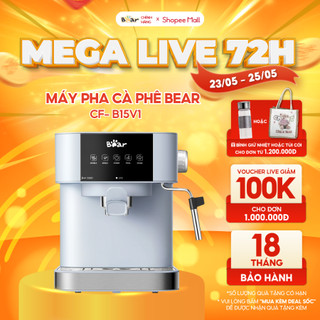 Máy Pha Cà Phê Bear Tự Động Đa Năng Pha Cafe, Pha Espresso Phù Hợp Với Gia Đình, Công Ty CF-B15V1