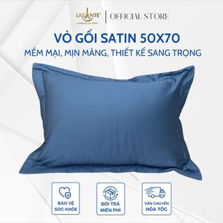 Vỏ gối Lasante chất liệu Satin đơn sắc thanh lý kích thước 50*70 cm đơn sắc