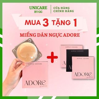  Miếng dán ngực silicone ADORE có lỗ thoáng khí chống mồ hôi, nhiệt tự thân, chống rơi rớt Tiemtaphoagg