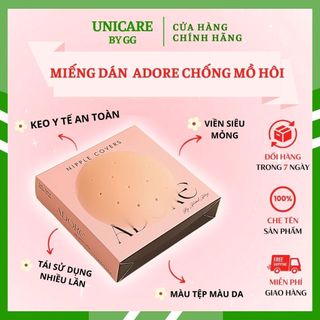 Miếng Dán Ngực Silicone ADORE Chống Mồ Hôi có lỗ thoáng khí chống nước tái sử dụng nhiều lần tàng hình miếng dán nhũ hoa