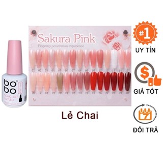 Sơn gel thạch Bobo chính hãng chất đậm đặc, bám móng, lên màu chuẩn 15ml (lẻ chai)