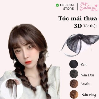 Tóc kẹp mái thưa 3d tóc thật