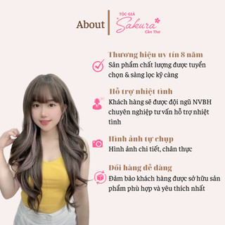 Tóc Kẹp Mái Thưa 3D Tóc Thật