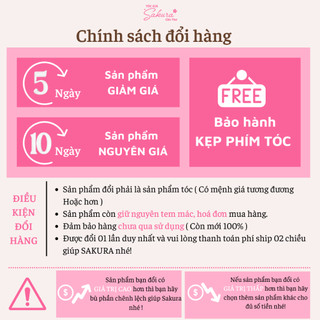 Tóc Kẹp Mái Thưa 3D Tóc Thật