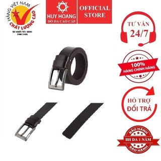 Dây nịt nam da bò Huy Hoàng bát gài 3,5P màu nâu HP4148