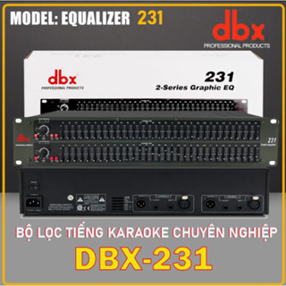 Lọc Xì Equalizer DBX 2231+231 Lọc Tiếng Âm Thanh Chuyên Nghiệp 2 Kênh Lọc Cực Sạch Không Tạp Âm,Tiếng Cực Hay, Chống Hú.