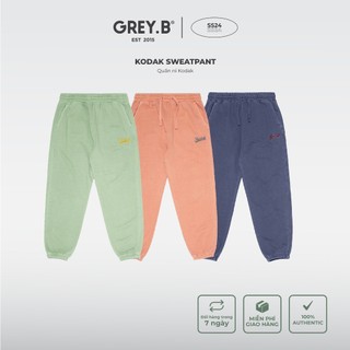 Quần nỉ bo gấu kodak sweatpant washed greyb nhiều màu phong cách hàn quốc