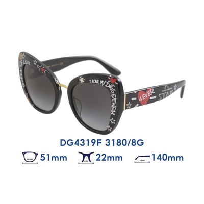 DG4319F 31808G - Kính mát Docle & Gabbana chính hãng, bảo hành toàn quốc
