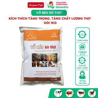 Vemedim Vỗ béo bò thịt giúp bò thịt lớn nhanh, tăng chất lượng thịt, tăng sản lượng bò sữa, gói 1kg
