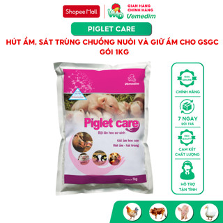 Vemedim PIGLET CARE Bột lăn heo, giữ ấm heo con, hút ẩm, sát trùng, gói 1kg
