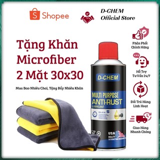 Dầu Tẩy Rỉ Sét Và Bôi Trơn Đa Dụng D-Chem Anti Rust 450ml-380g Bảo Dưỡng Xe Cộ Mối Nối Kim Loại