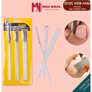 Bộ 3 dao lấy khóe cạo gót chân chuyên dụng ngành nail