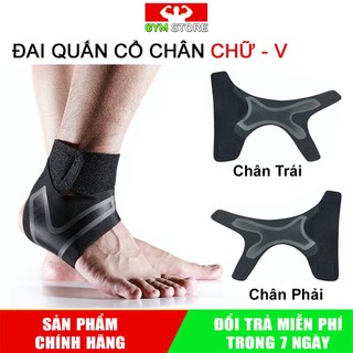 Đai Quấn Bảo Vệ Cổ Chân chữ V, Băng Quấn Mắt Cá Chân Chơi Thể Thao, Thiết kế chữ V sử dụng nhanh gọn và hiệu quả.