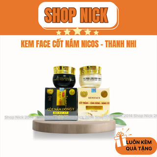 Combo kem face cốt nám đông y nicos chính hãng,tái tạo, phục hồi, dưỡng trắng da