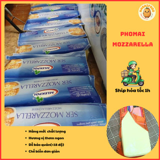 Phô mai mozzarella, phô mai kéo sợi thơm béo, giàu dinh dưỡng, kết hợp nhiều món ngon