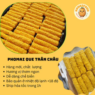 Phô mai que trân châu cho bé nhân mozzarella kéo sợi dài mix bột chiên xù chân châu mới lạ