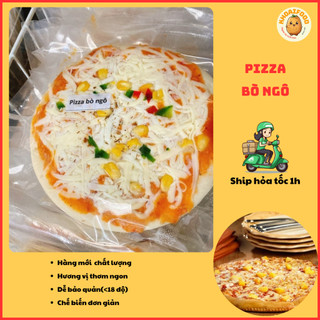  Pizza mini size 16 cm làm sẵn cực nhiều phô mai vị thập cẩm 