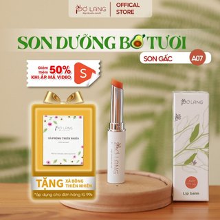 Son dưỡng môi Pơ Lang dưỡng hồng môi từ trái gấc MÀU VÀNG CAM nguyên bản, an toàn cho mẹ bầu và trẻ nhỏ