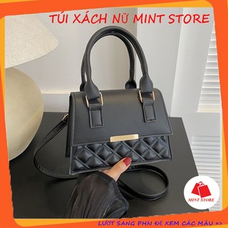 Túi đeo chéo, túi xách nữ đẹp hai quai cầm tay da PU thêu chần chỉ xinh xắn thời trang Bag PK 730