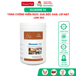 Vemedim Glusome 115 Tăng cường miễn dịch, giải độc gan cho gia súc, gia cầm, lon 1kg