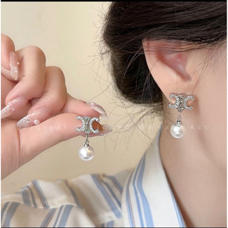 Bông tai hạt châu sát tai dành cho nữ phong cách hàn quốc