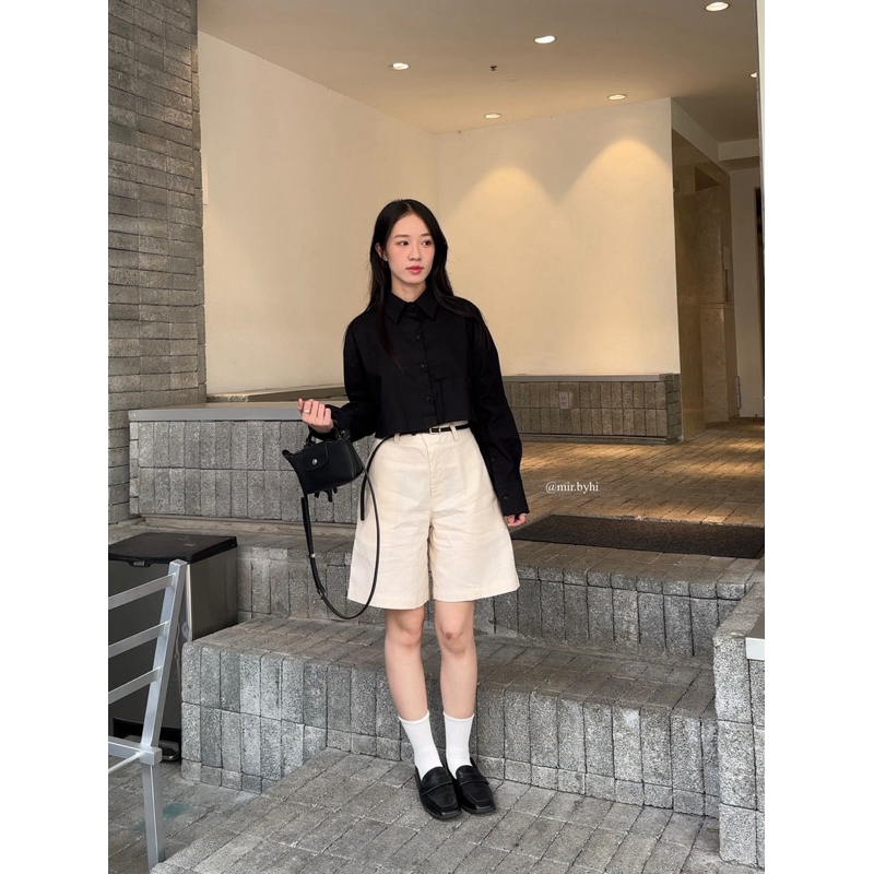 𝐏𝐀𝐍𝐒𝐈𝐄 𝐋𝐈𝐍𝐄𝐍 𝐒𝐇𝐎𝐑𝐓𝐒 | 𝐦𝐢𝐫.𝐛𝐲𝐡𝐢 | Quần lửng LINEN Hàn quốc