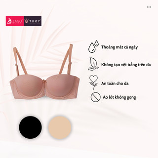  Áo Ngực Nữ Cúp Ngang, 3 Móc Cài, Mút Vừa TUKY 6464