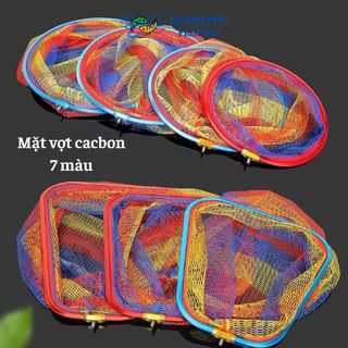 Mặt vợt cá săn hàng cacbon hình tứ giác hình tròn siêu bền 35cm 40cm 45cm 50cm