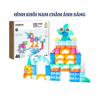  Đồ chơi xếp hình nam châm ánh sáng hình khối - Mideer Creative Magnetic Building Blocks - Dành cho bé từ 3 tuổi 
