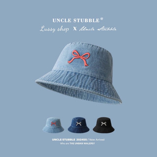 Mũ nón bucket denim thêu nơ cao cấp COQUETTE style dễ thương, năng động
