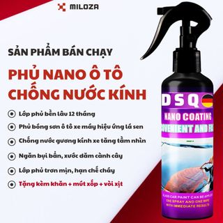 Phủ Nano Kính Ô Tô - Ceramic Wax - Phủ Ceramic Ô Tô - Chống Nước, Bụi Bẩn, Đánh Bóng Ô Tô Xe Máy - Tặng Khăn, Mút Xốp