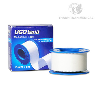 Băng dính cuộn vải lụa y tế Ugotana loại 2,5cm x 5m