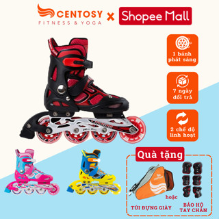 Giày Patin Trẻ Em [Centosy] Cougar 835LSG - Có Bánh Phát Sáng, Phanh An Toàn