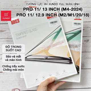 [Hỏa Tốc HCM] Cường lực 9H XUNDD iPad Pro 11/ 13 inch (M4-2024)/ Pro 11/ 12.9 inch (2022/2021/2020/2018) & iPad các loại