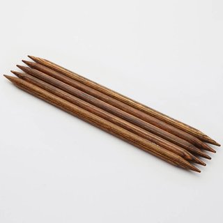 Kim đan hai đầu gỗ vân Ginger dài 15cm nhập khẩu từ KnitPro - Set 5 cây