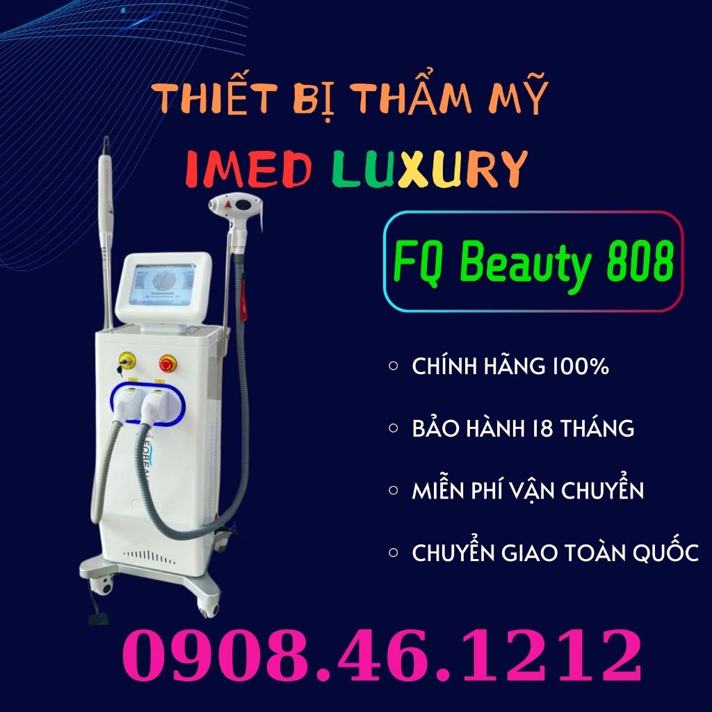 Máy Triệt Lông Diode Laser FQ Beauty 808, Máy laser triệt lông, xóa xăm, nám, tàn nhang FQ Beauty  [imed luxury]