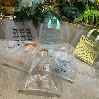 [1 Cái] Túi Tote, Túi Ép Quai Nhựa Trong Suốt In Hình Fashion, Độc Lạ (Nhận In Logo Thương Hiệu)