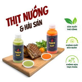 Combo 02 Chai nước chấm hải sản và thịt nướng Thích Cay 250ml