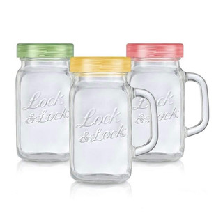 Ly thủy tinh có tay cầm Lock and lock 630ml