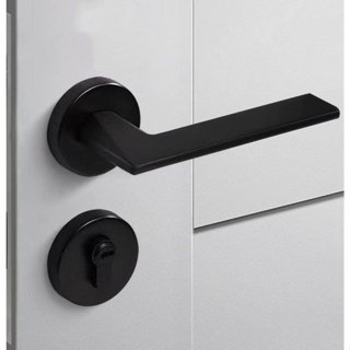 Khóa tay gạt gắn cửa gỗ kiểu dáng đơn giản 019