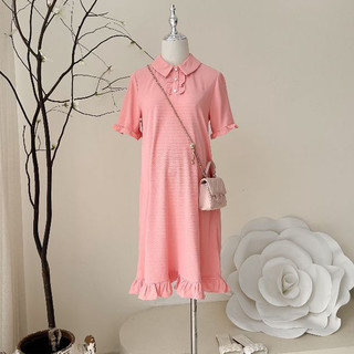MEDYLA - Váy bầu thiết kế dáng polo cổ viền bèo cổ đức cho bầu mặc đi chơi du lịch - VTS1773