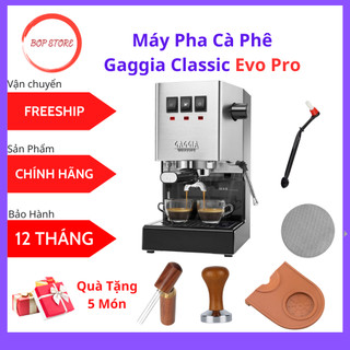 Máy pha cà phê gaggia classic evo pro - new 2024-công suất 150 ly/ngày